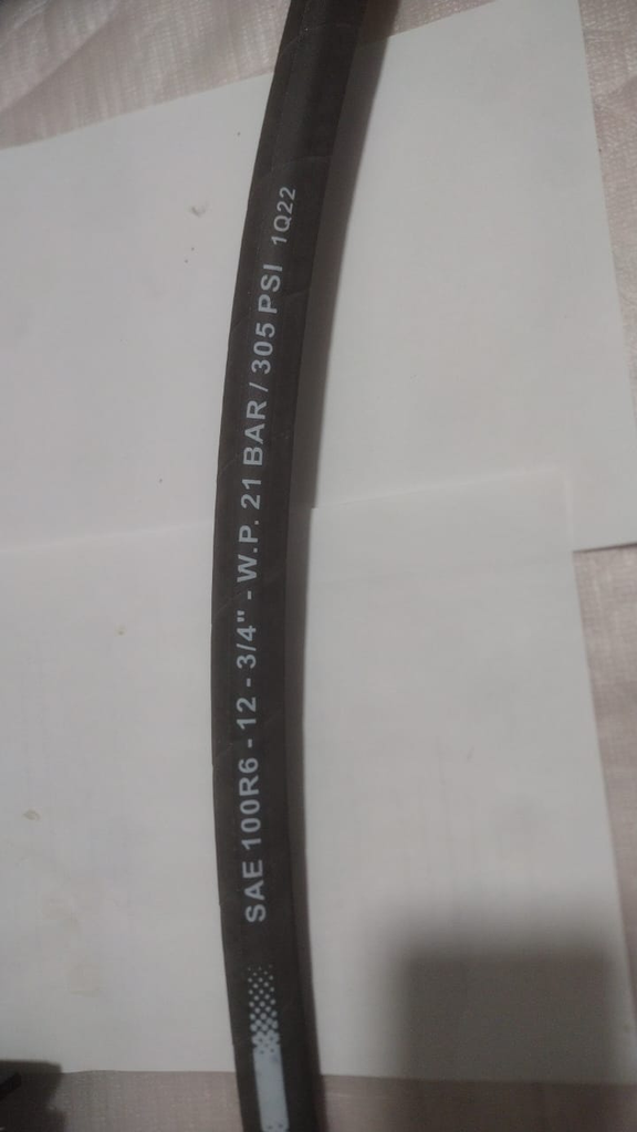 MANGUERA HIDRAULICA SAE 100R6 #12 3/4" WP 21 BAR/305 PSI