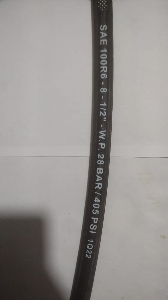 MANGUERA HIDRAULICA SAE 100R6 #8 1/2" WP 28 BAR/405 PSI