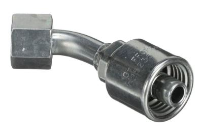 CRIMPABLE CODO 45° CARA PLANA HEMBRA #4 A 3/8"