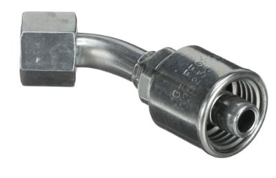 CRIMPABLE CODO 45° CARA PLANA HEMBRA #8 A 3/4"