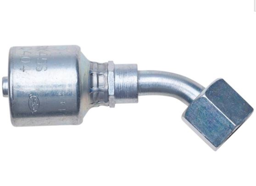 [10G-10FFORX45] CRIMPABLE CODO 45° CARA PLANA HEMBRA #10 A 5/8"