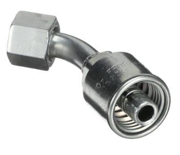 [4G-4FFORX45] CRIMPABLE CODO 45° CARA PLANA HEMBRA #4 A 1/4"