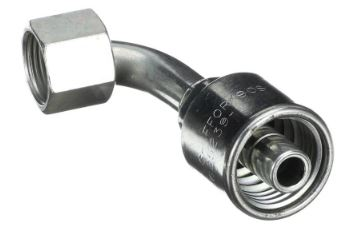 [8G-12FFORX90] CRIMPABLE CODO 90° CARA PLANA HEMBRA #8 A 3/4"