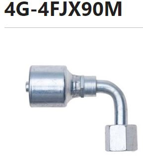 [4G-4FJX90] CRIMPABLE HEMBRA JIC 90° #4 CONEXION A 1/4"