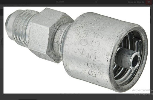 [4G-6MJ] CRIMPABLE MACHO JIC #6 CONEXION A 1/4"